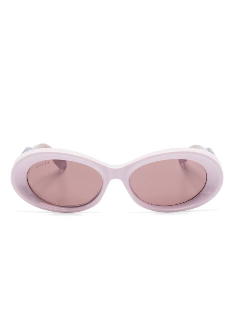 Gucci Eyewear oval-frame sunglasses - Pink von Gucci Eyewear