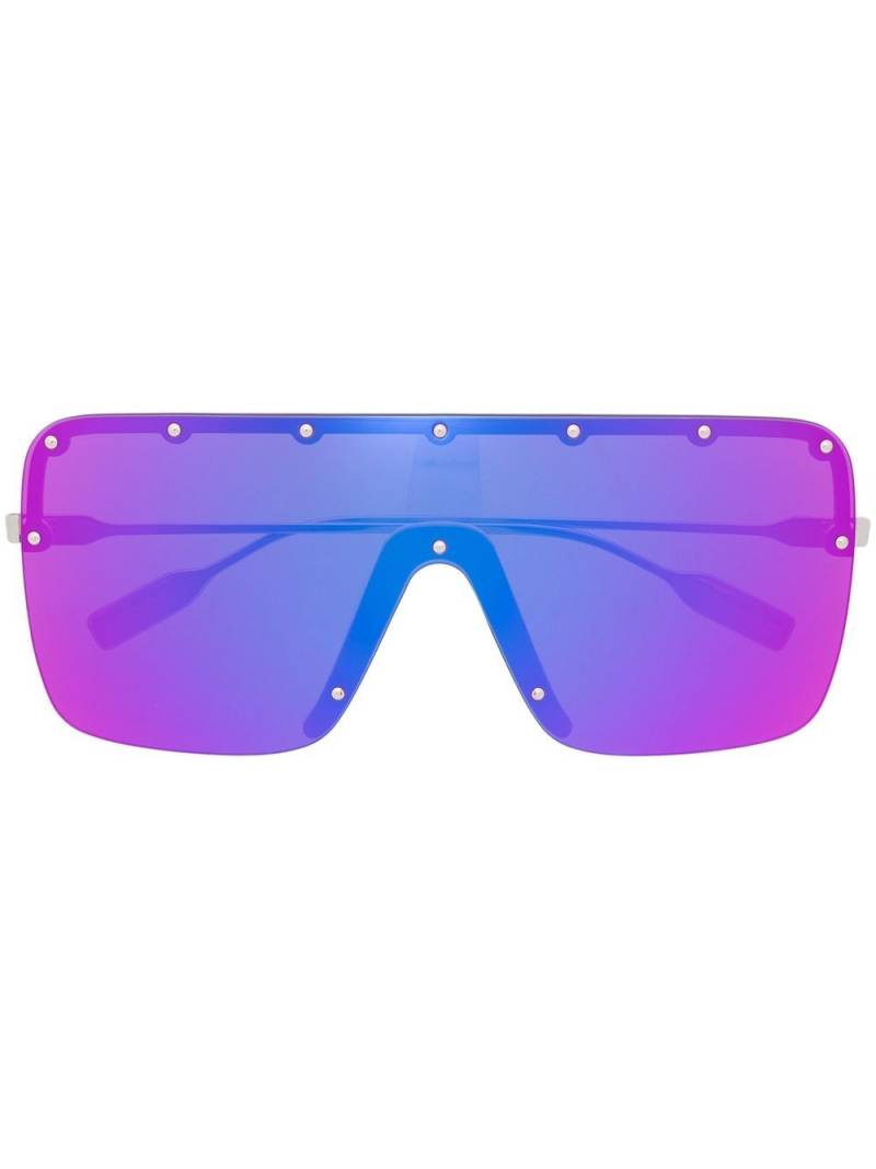 Gucci Eyewear oversized-frame studded sunglasses - Purple von Gucci Eyewear