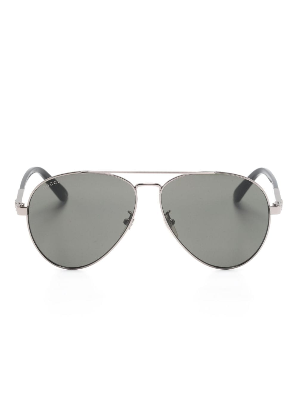 Gucci Eyewear Interlocking G pilot-frame sunglasses - Silver von Gucci Eyewear