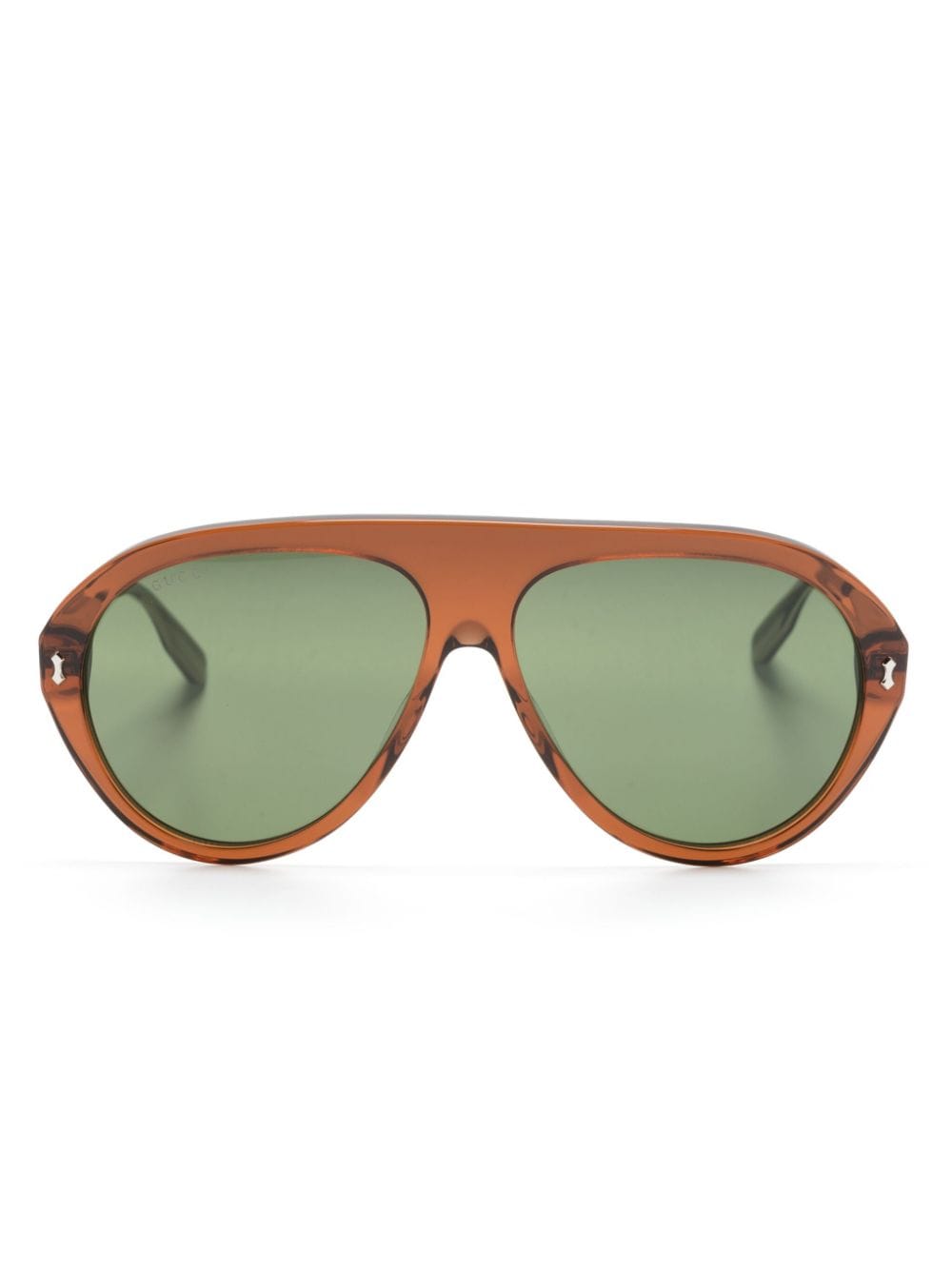 Gucci Eyewear pilot-frame sunglasses - Brown von Gucci Eyewear