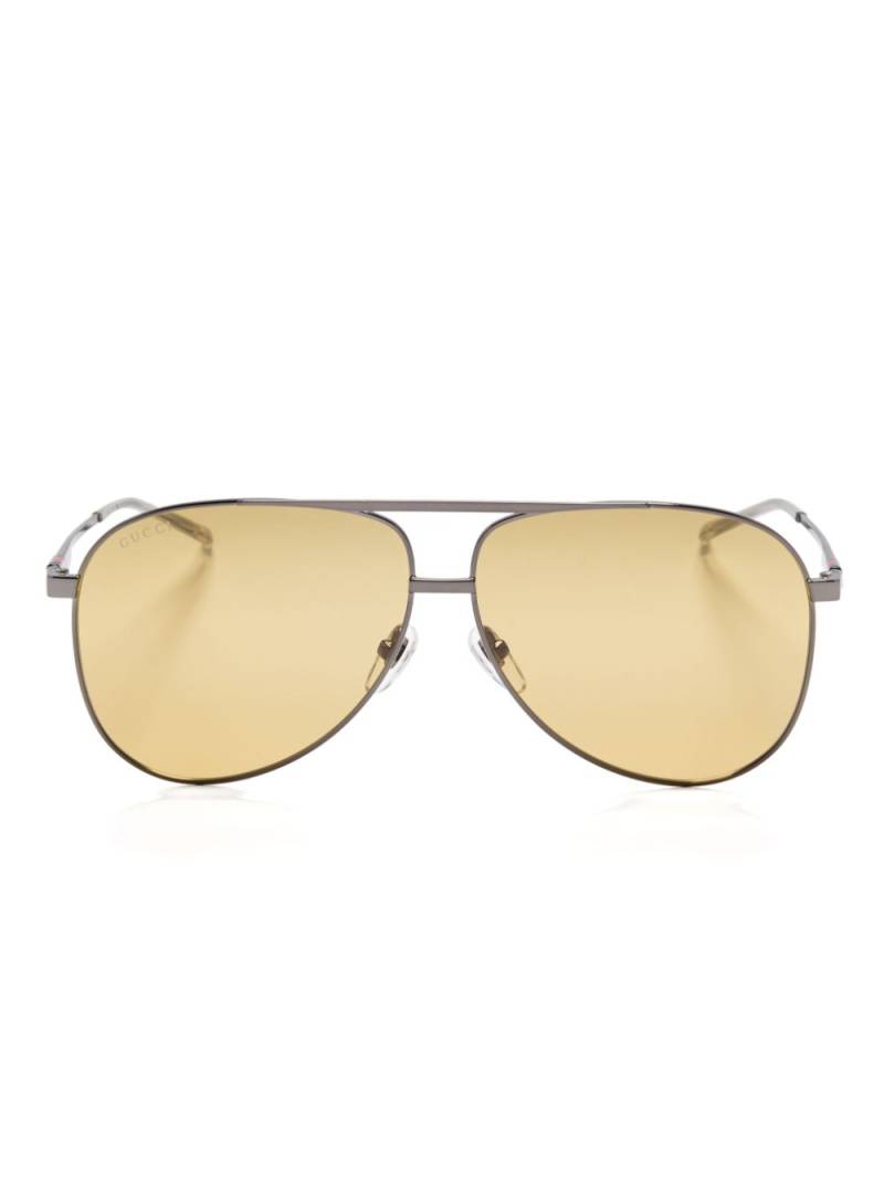 Gucci Eyewear pilot-frame sunglasses - Grey von Gucci Eyewear