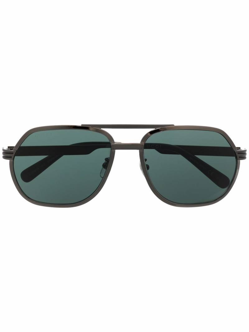 Gucci Eyewear pilot-frame tinted sunglasses - Grey von Gucci Eyewear