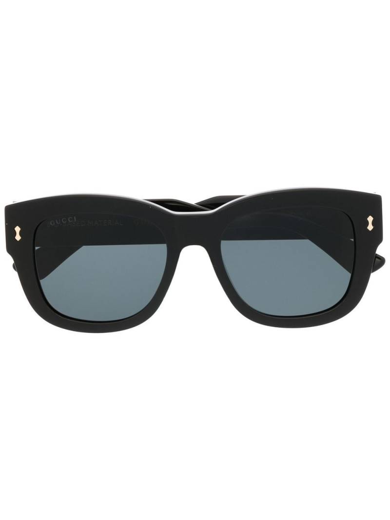 Gucci Eyewear rectangle-frame branded sunglasses - Black von Gucci Eyewear