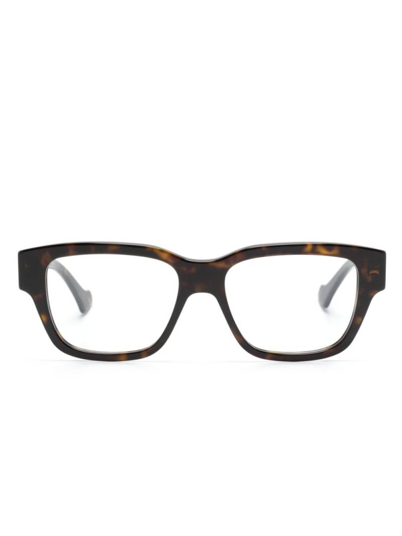 Gucci Eyewear rectangle-frame glasses - Brown von Gucci Eyewear