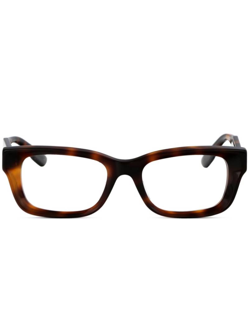 Gucci Eyewear rectangle-frame glasses - Brown von Gucci Eyewear