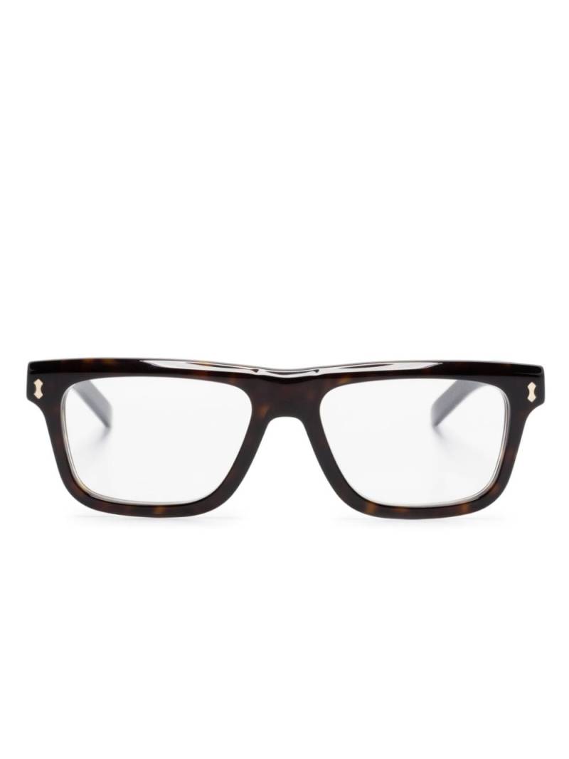 Gucci Eyewear rectangle-frame glasses - Brown von Gucci Eyewear