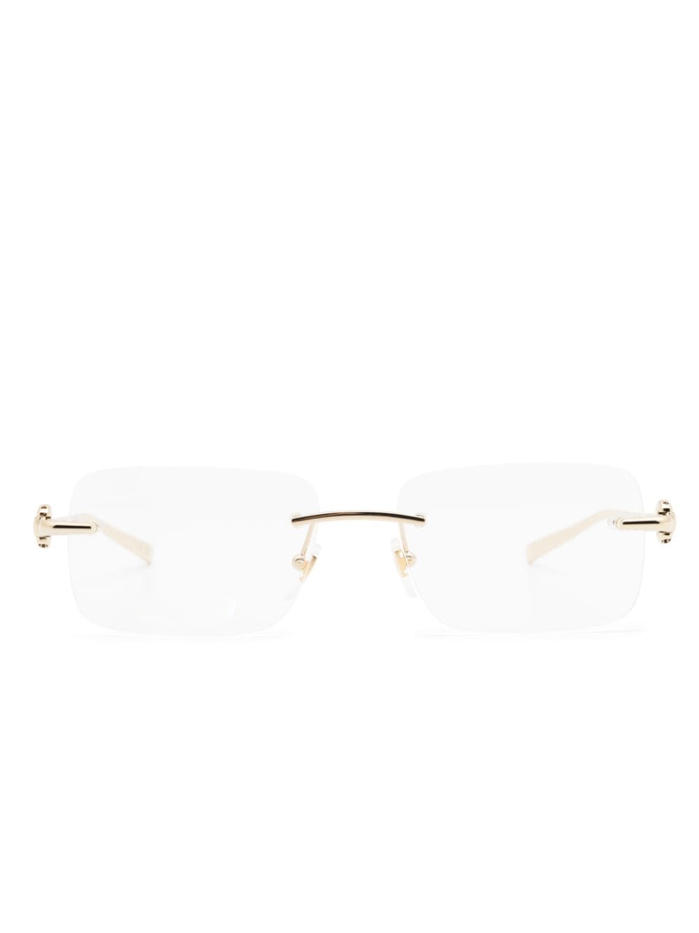 Gucci Eyewear rectangle-frame glasses - Gold von Gucci Eyewear