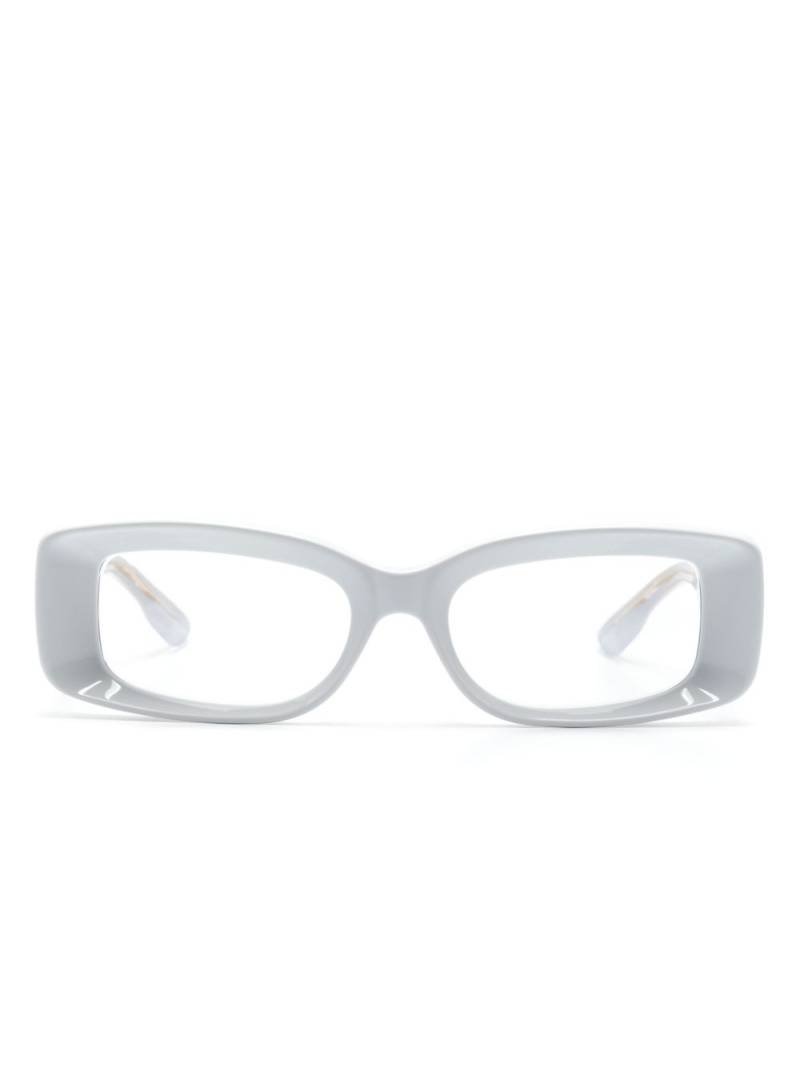 Gucci Eyewear rectangle-frame glasses - Grey von Gucci Eyewear