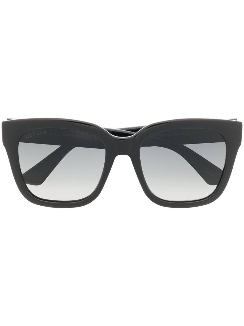 Gucci Eyewear rectangle-frame sunglasses - Black von Gucci Eyewear