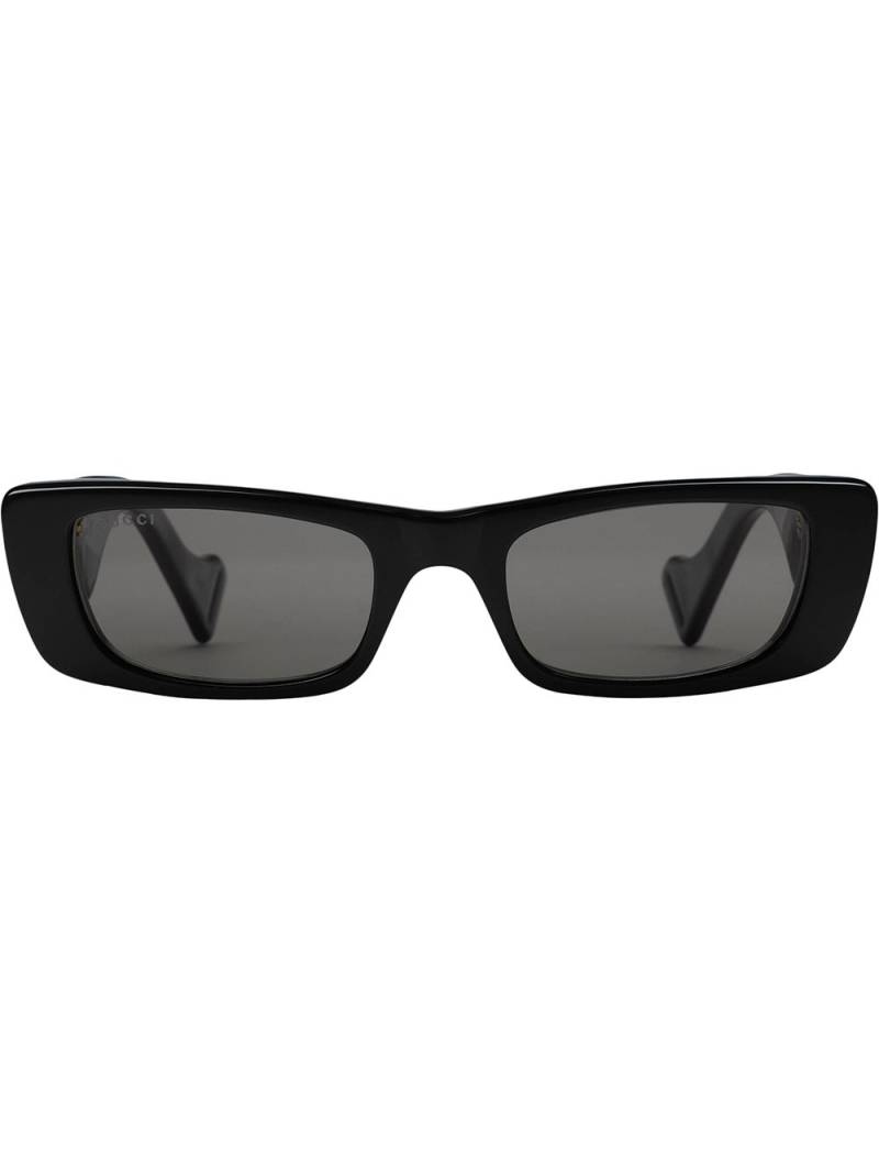 Gucci Eyewear rectangle frame sunglasses - Black von Gucci Eyewear