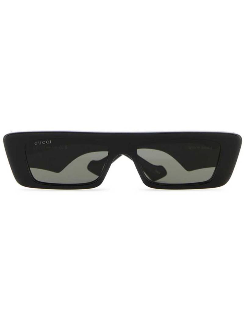 Gucci Eyewear rectangle-frame sunglasses - Black von Gucci Eyewear