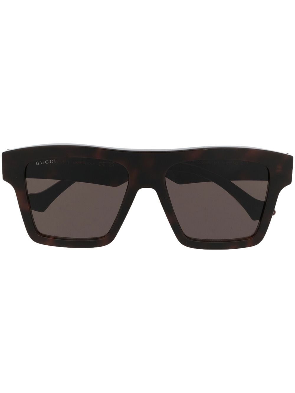 Gucci Eyewear rectangle-frame sunglasses - Brown von Gucci Eyewear