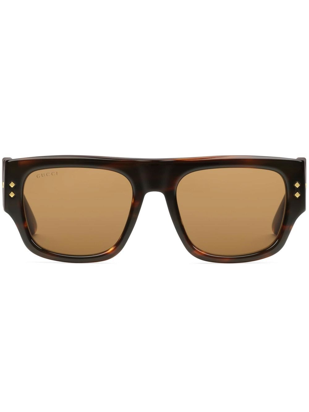 Gucci Eyewear rectangle-frame sunglasses - Brown von Gucci Eyewear