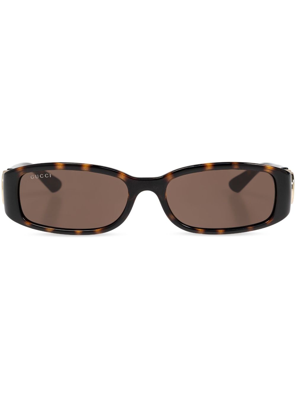 Gucci Eyewear rectangle-frame sunglasses - Brown von Gucci Eyewear