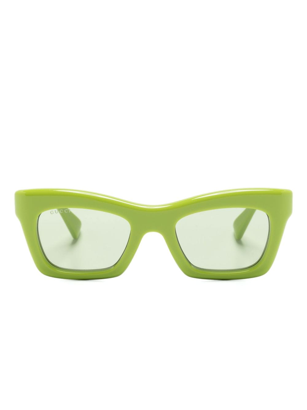 Gucci Eyewear rectangle-frame sunglasses - Green von Gucci Eyewear