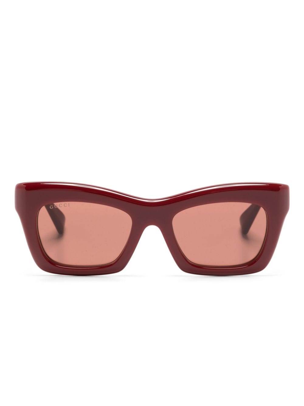 Gucci Eyewear rectangle-frame sunglasses - Red von Gucci Eyewear