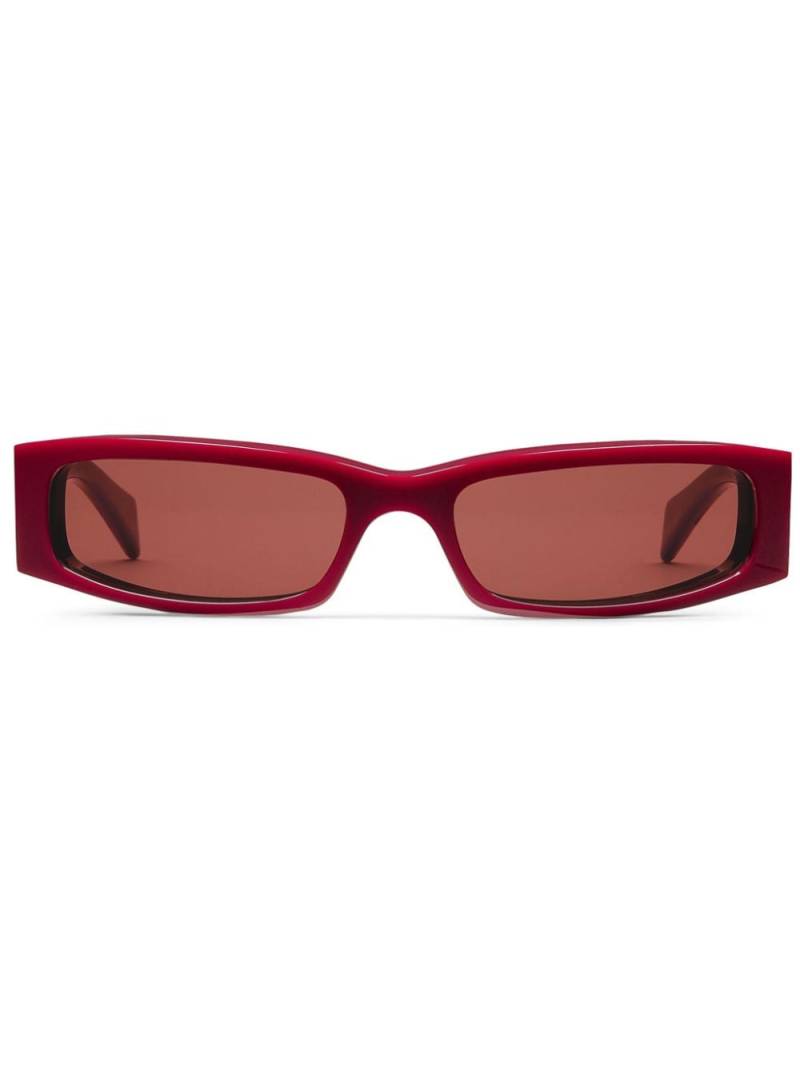 Gucci Eyewear rectangle frame sunglasses - Red von Gucci Eyewear