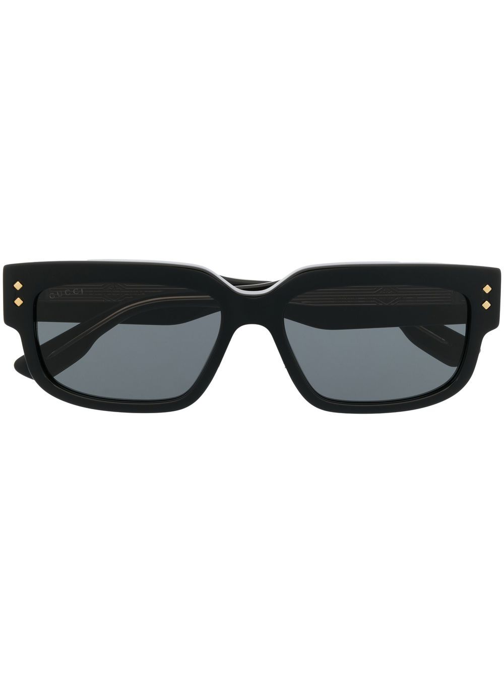 Gucci Eyewear rectangle-frame tinted sunglasses - Black von Gucci Eyewear