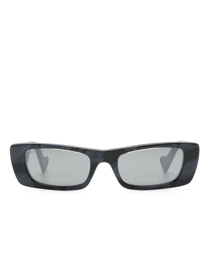 Gucci Eyewear rectangular-frame sunglasses - Black von Gucci Eyewear