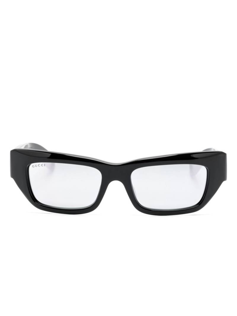 Gucci Eyewear rectangle-frame sunglasses - Black von Gucci Eyewear