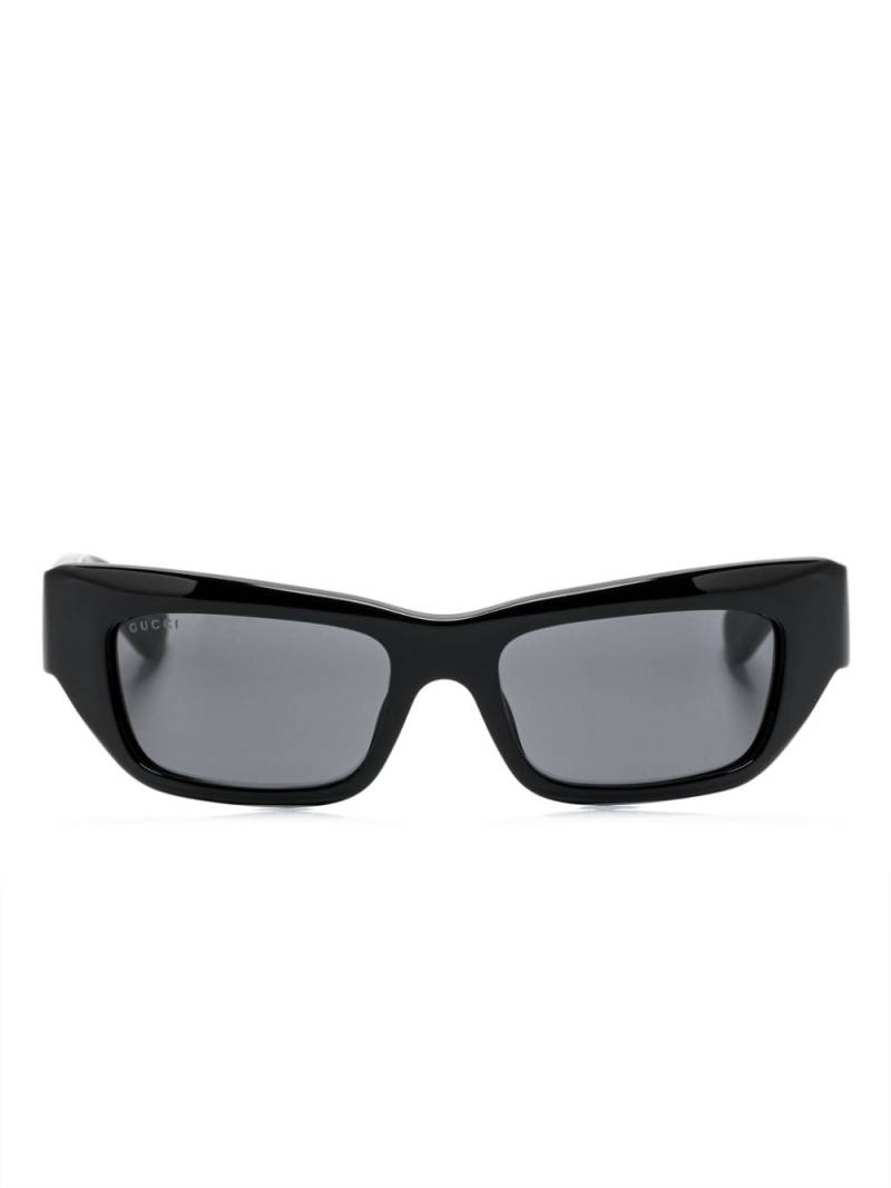 Gucci Eyewear rectangle-frame sunglasses - Black von Gucci Eyewear