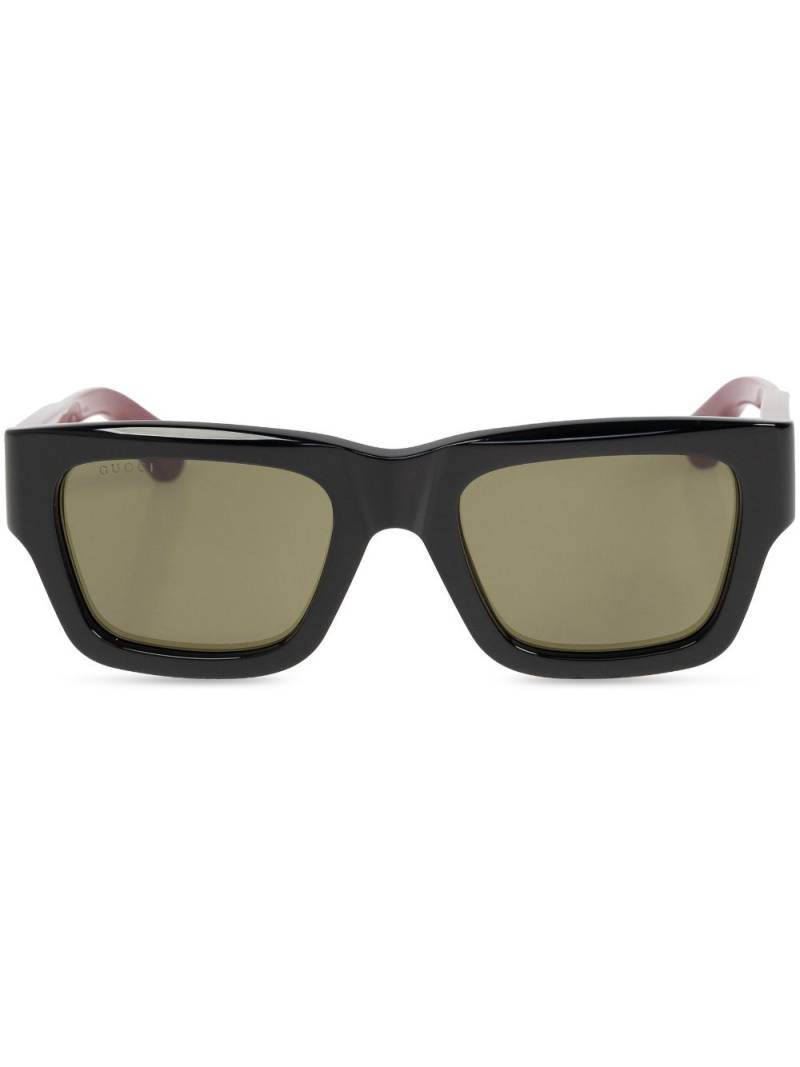 Gucci Eyewear rectangular frame sunglasses - Black von Gucci Eyewear