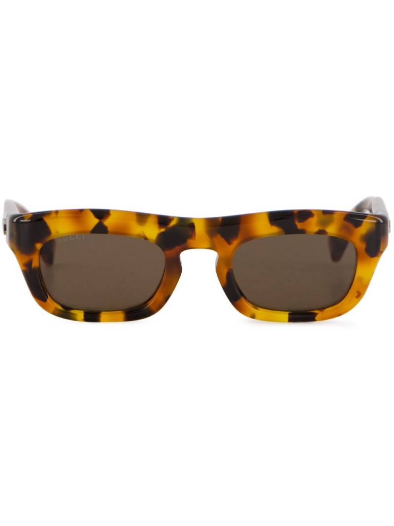 Gucci Eyewear rectangular-frame sunglasses - Brown von Gucci Eyewear