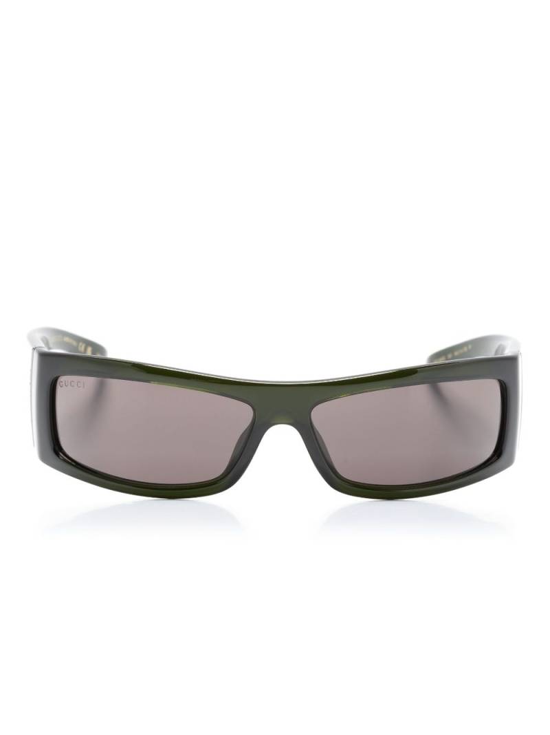 Gucci Eyewear rectangular-frame sunglasses - Green von Gucci Eyewear