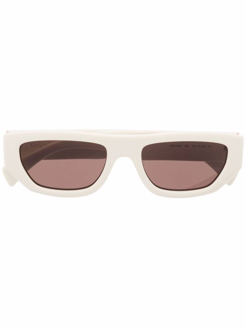 Gucci Eyewear rectangular-frame sunglasses - Neutrals von Gucci Eyewear