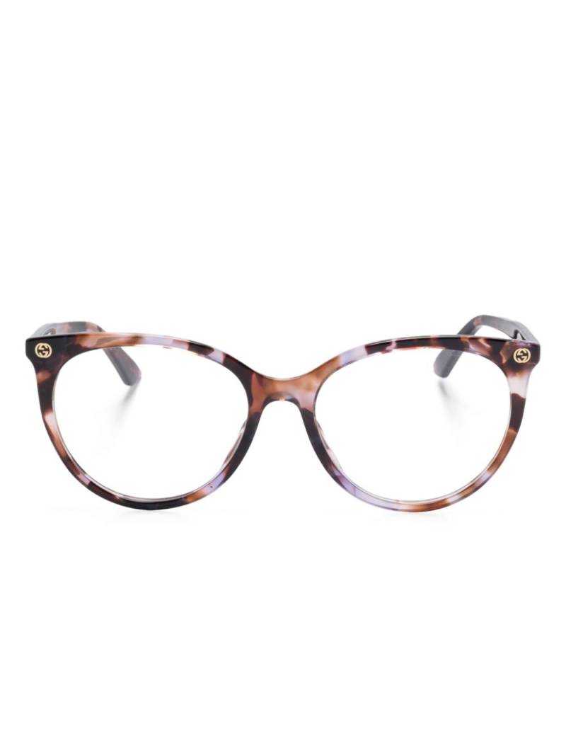 Gucci Eyewear round-frame glasses - Brown von Gucci Eyewear