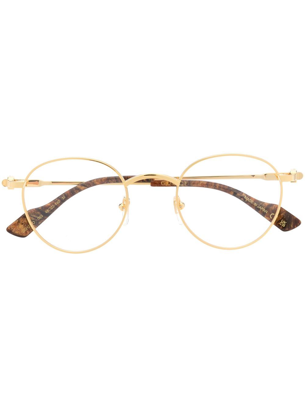 Gucci Eyewear round-frame glasses - Gold von Gucci Eyewear