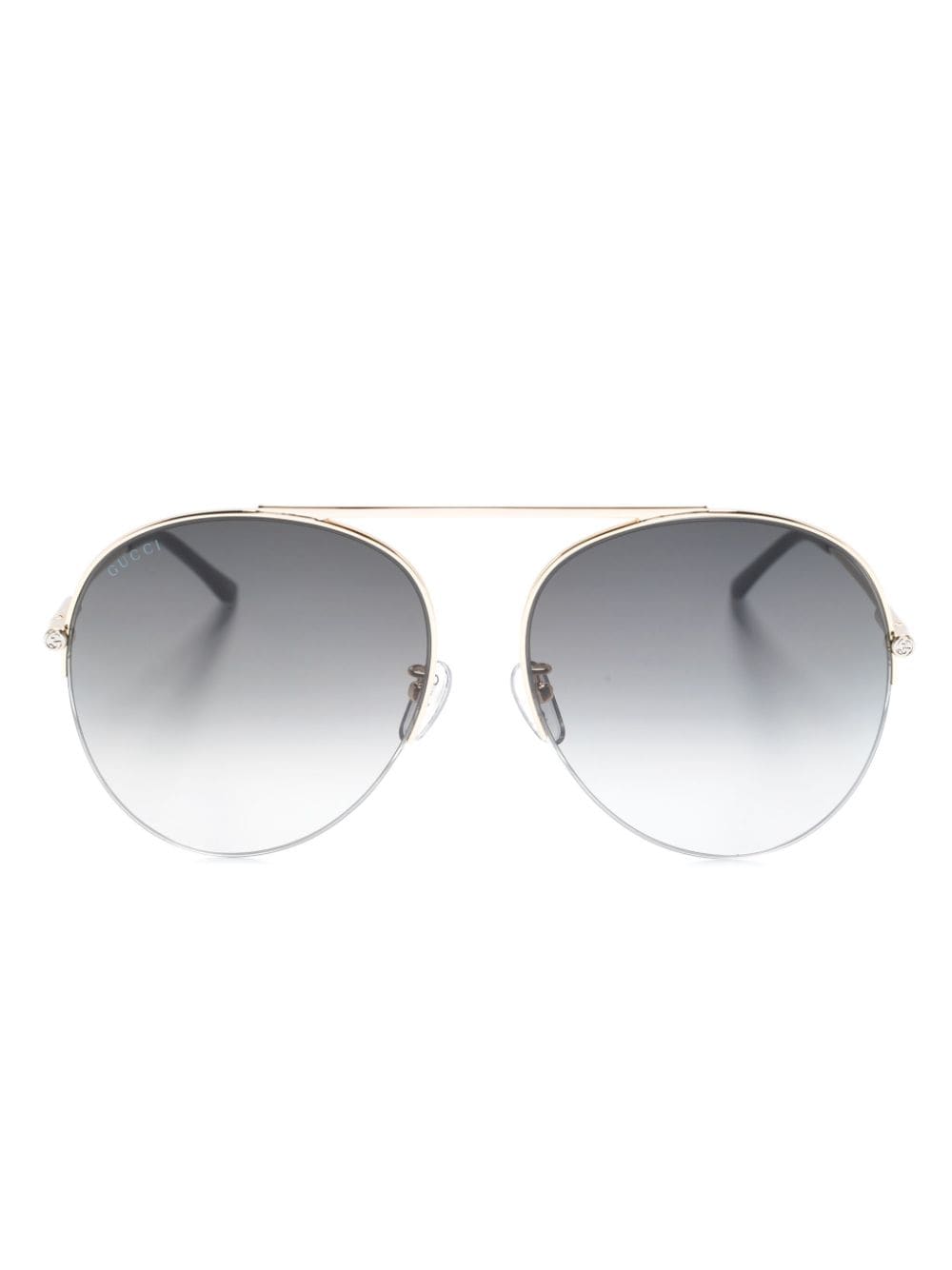 Gucci Eyewear round-frame gradient sunglasses - Gold von Gucci Eyewear