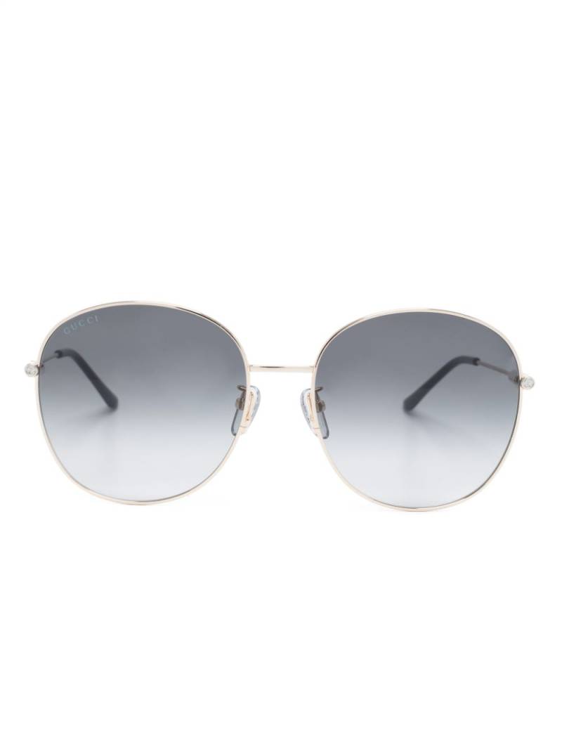 Gucci Eyewear round-frame metal sunglasses - Gold von Gucci Eyewear