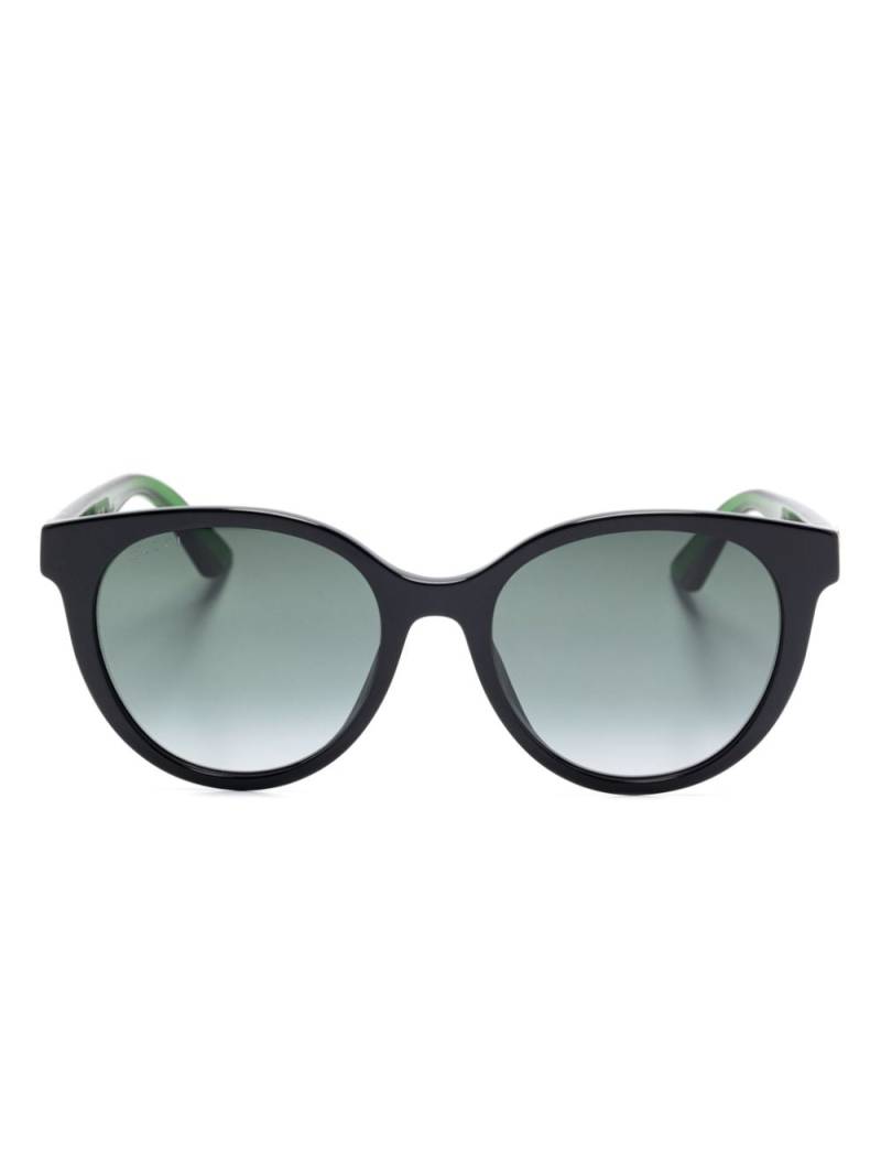 Gucci Eyewear Web-stripe sunglasses - Black von Gucci Eyewear