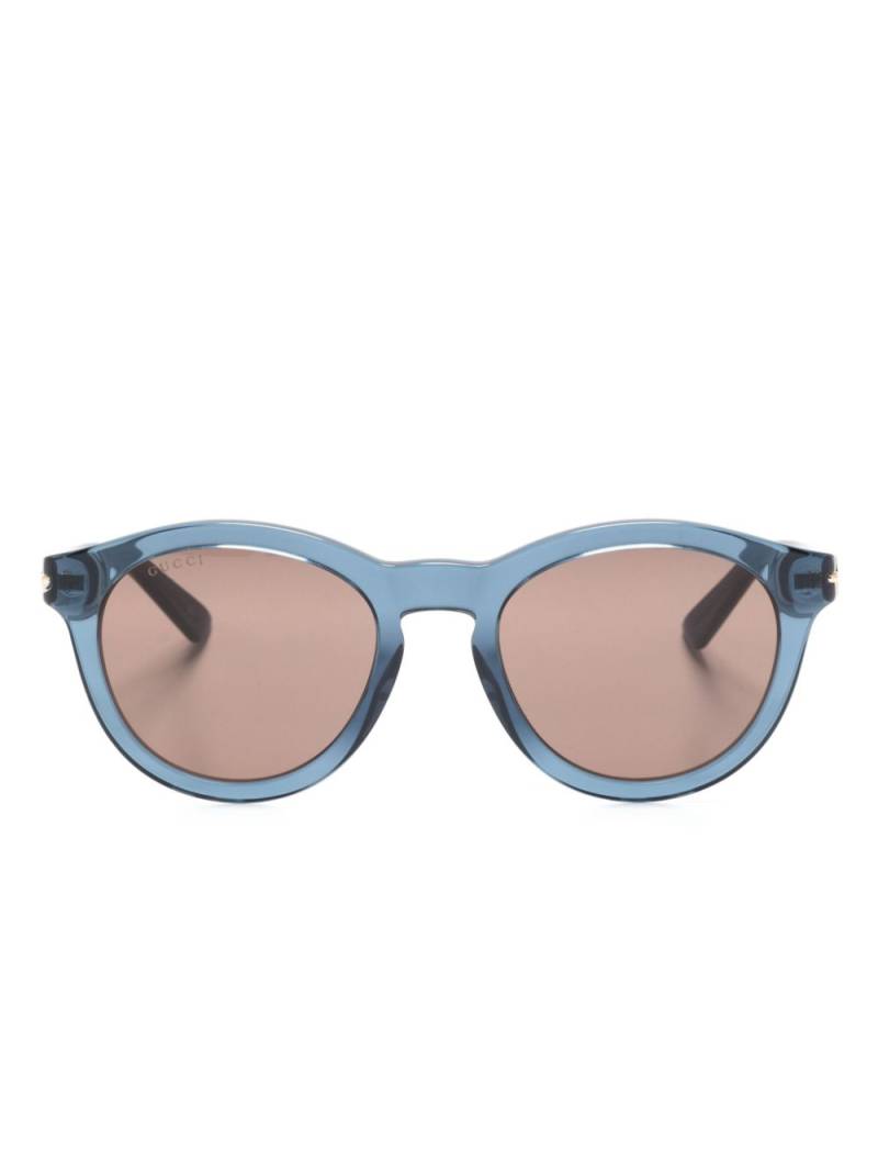 Gucci Eyewear round-frame sunglasses - Blue von Gucci Eyewear