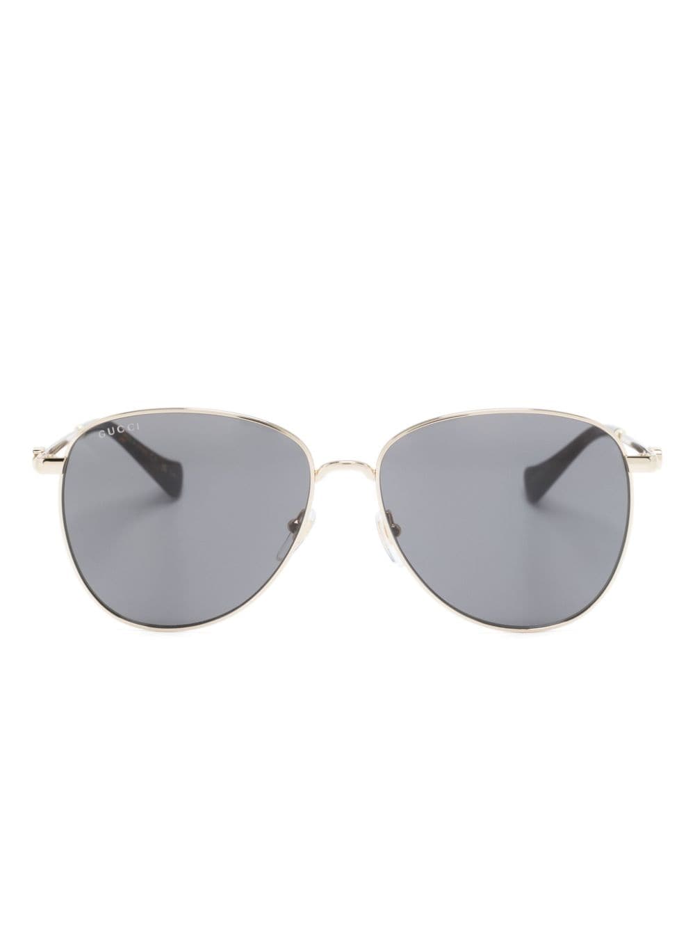 Gucci Eyewear round-frame tinted sunglasses - Brown von Gucci Eyewear