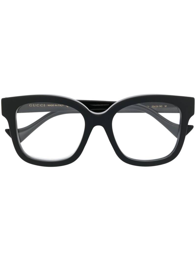 Gucci Eyewear square-frame glasses - Black von Gucci Eyewear