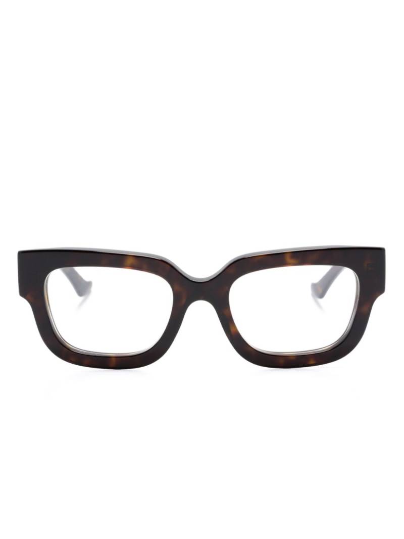 Gucci Eyewear square-frame glasses - Brown von Gucci Eyewear