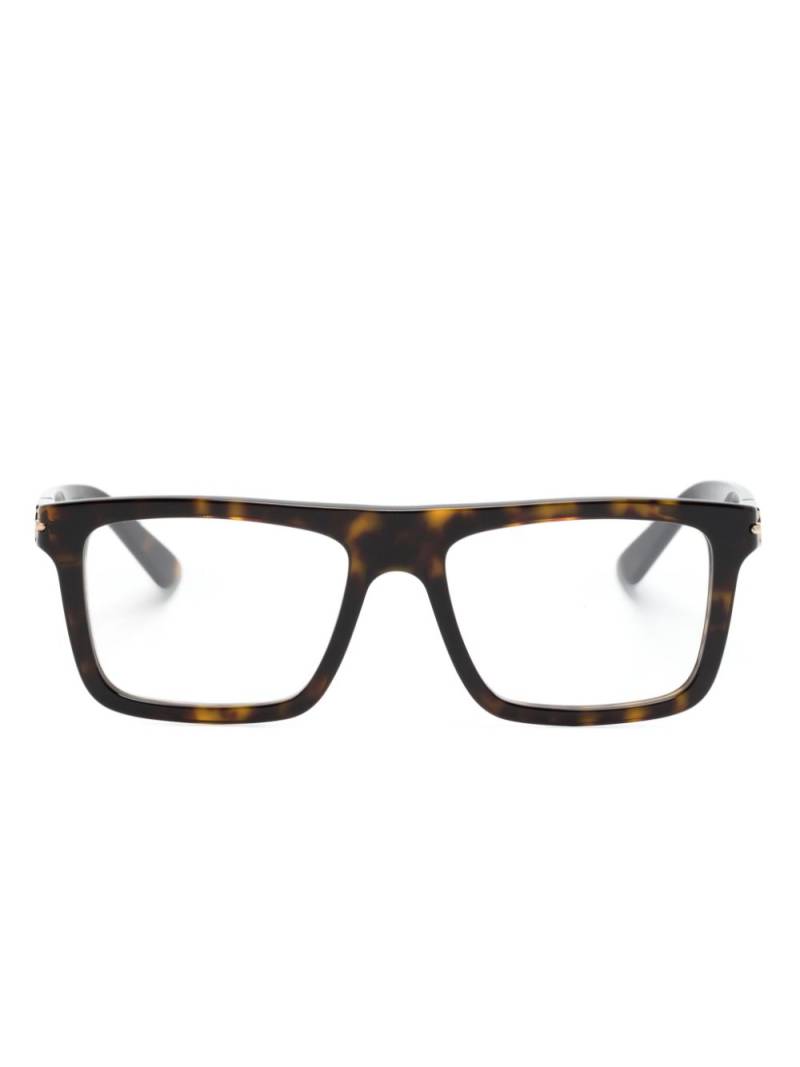 Gucci Eyewear square-frame glasses - Brown von Gucci Eyewear