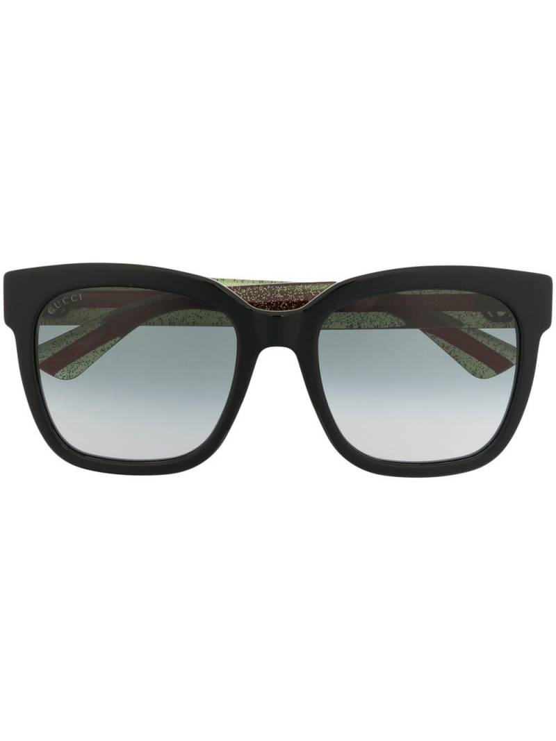 Gucci Eyewear square-frame gradient sunglasses - Black von Gucci Eyewear