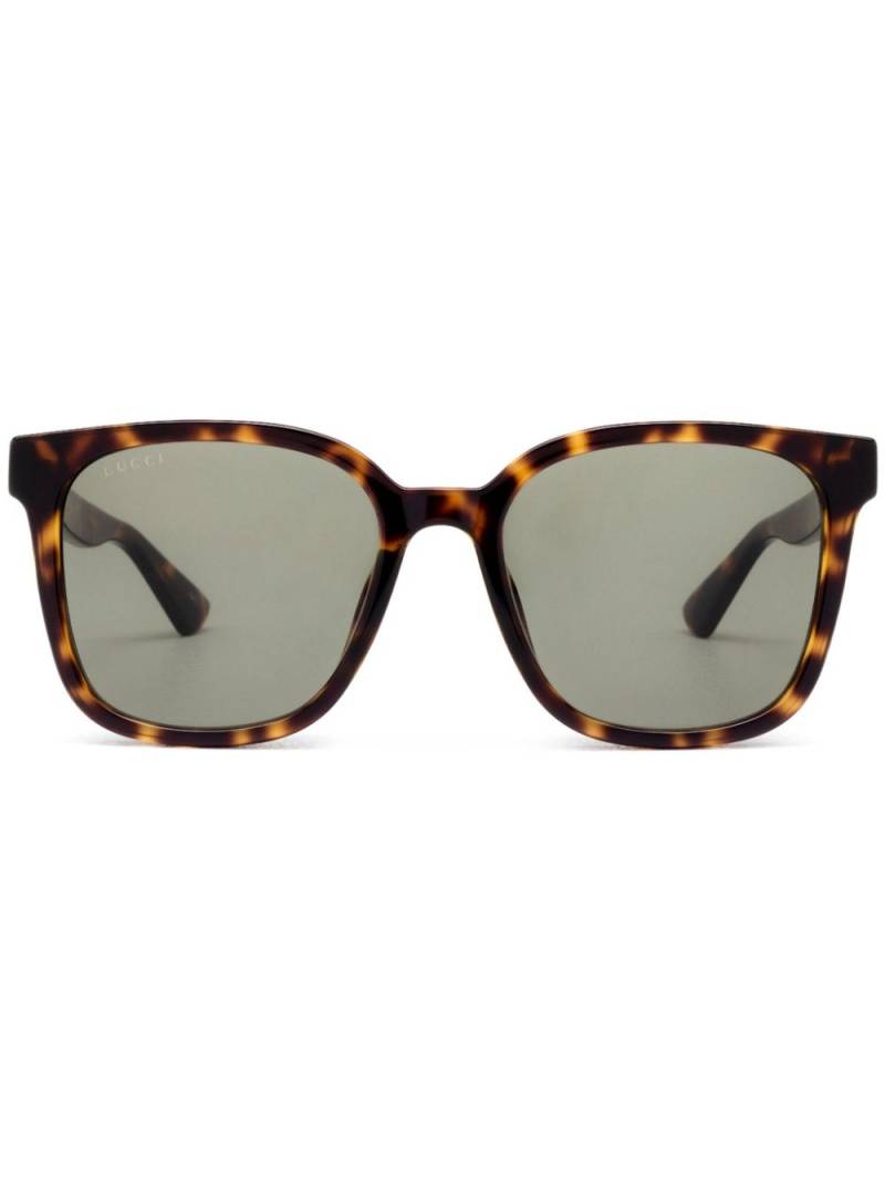 Gucci Eyewear square frame sunglasses - Brown von Gucci Eyewear