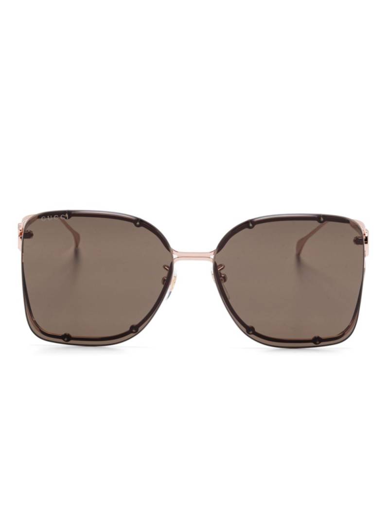 Gucci Eyewear square-frame sunglasses - Gold von Gucci Eyewear