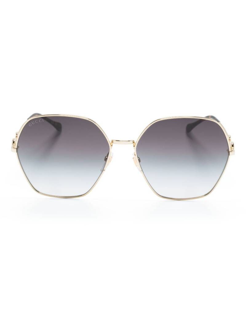 Gucci Eyewear square-frame sunglasses - Gold von Gucci Eyewear