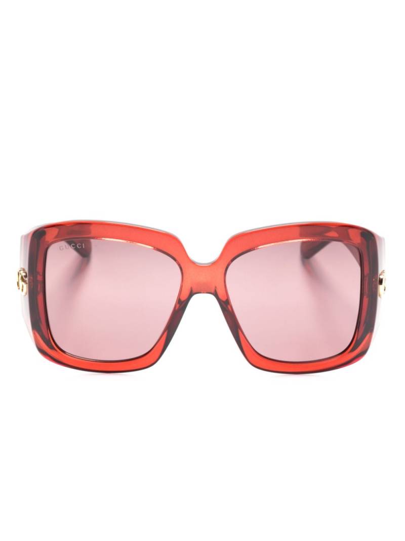 Gucci Eyewear square-frame sunglasses - Red von Gucci Eyewear