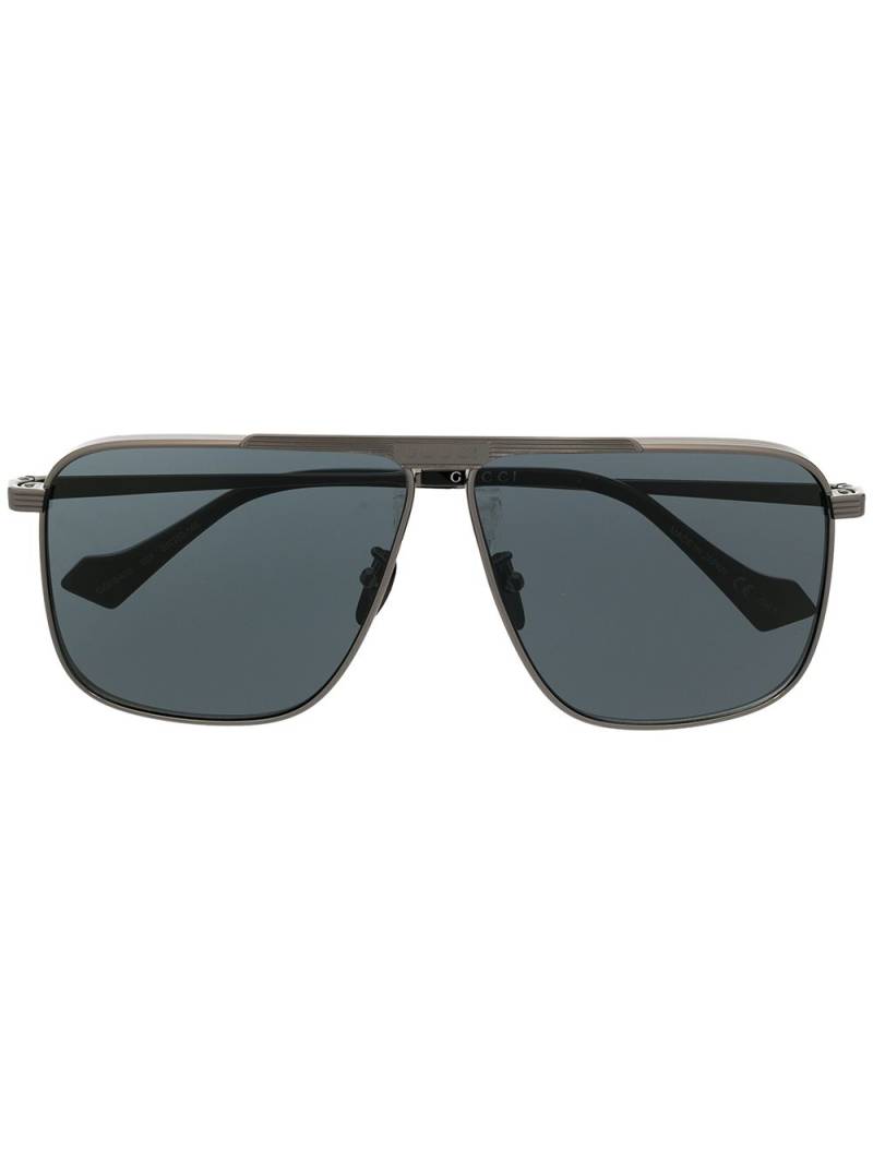 Gucci Eyewear square frame sunglasses - Silver von Gucci Eyewear