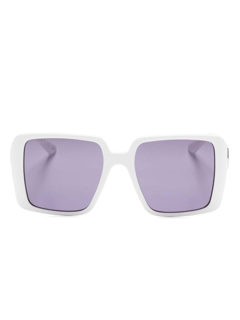 Gucci Eyewear square-frame sunglasses - White von Gucci Eyewear