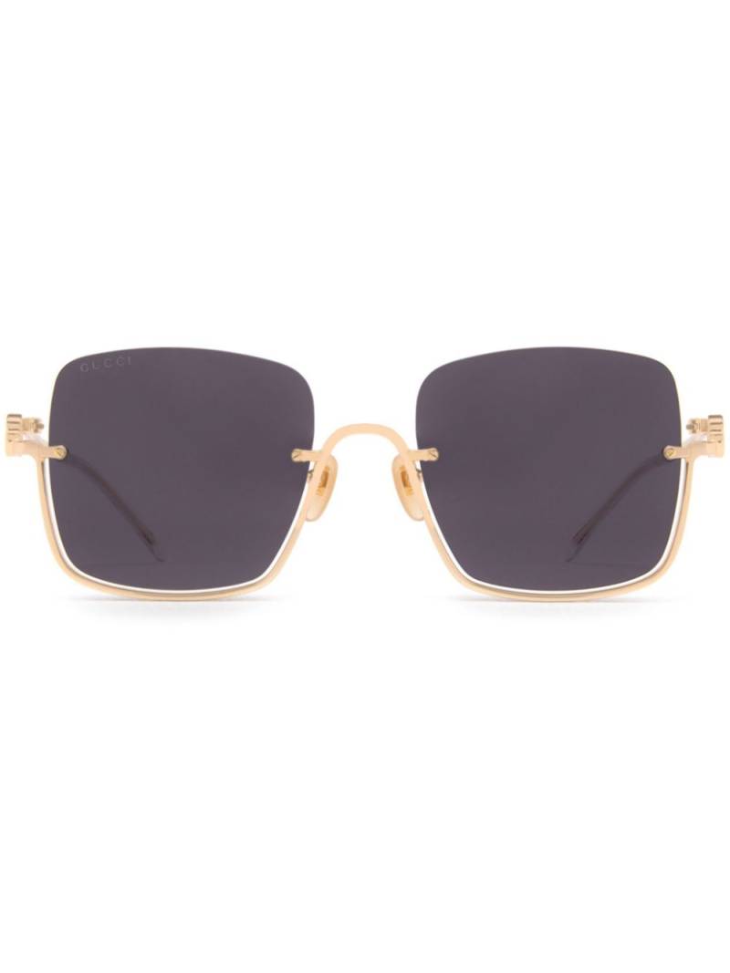 Gucci Eyewear square-frame tinted sunglasses - Gold von Gucci Eyewear