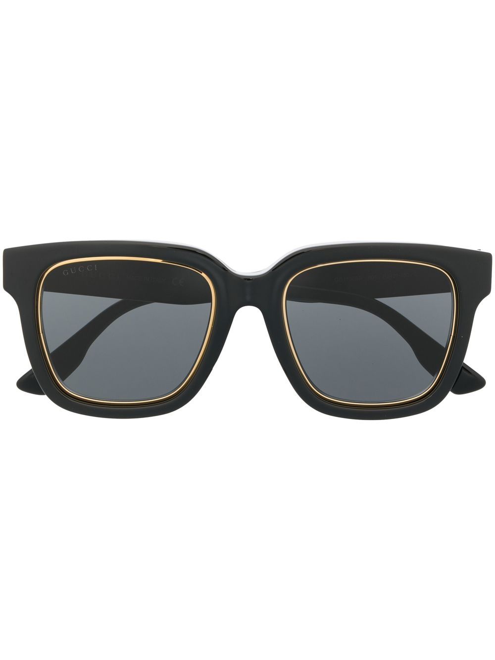 Gucci Eyewear square tinted sunglasses - Black von Gucci Eyewear