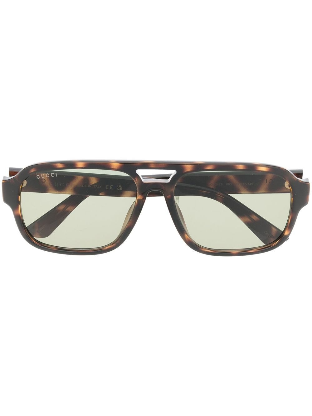 Gucci Eyewear tinted-lenses pilot-frame sunglasses - Brown von Gucci Eyewear