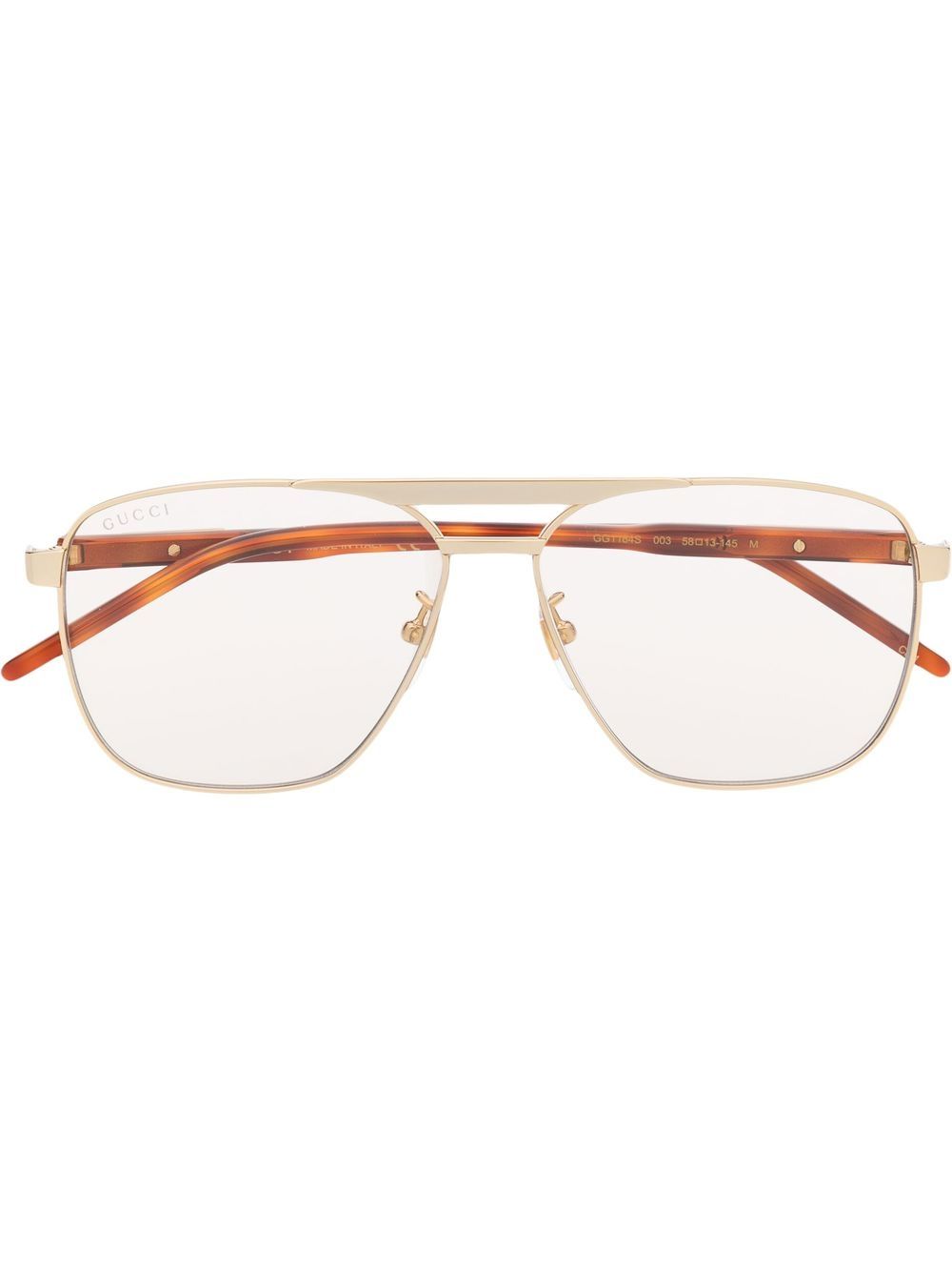 Gucci Eyewear tinted pilot-frame sunglasses - Brown von Gucci Eyewear